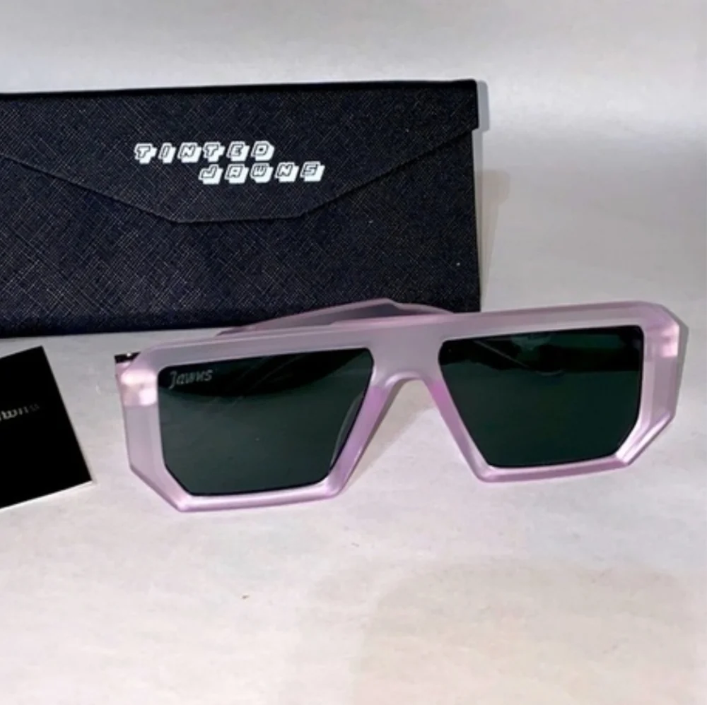 TINTED JAWNS Billionaire Purple Ghost Frosted Shades/sunglasses. Unisex. NIB